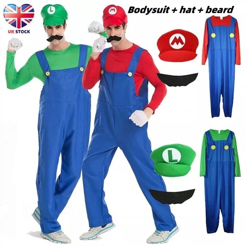Mens adult super mario - mario, and
