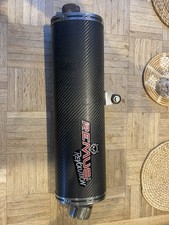 BMW 1150 GS/GSA Remus Revolution Carbon Exhaust tailpipe.