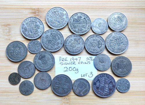 Pre 1947 silver coins - coins,