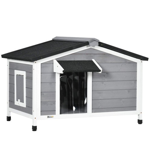 Pawhut wooden dog - pawhut, kennel