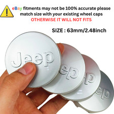 JEEP SET OF 4 SILVER 63 mm