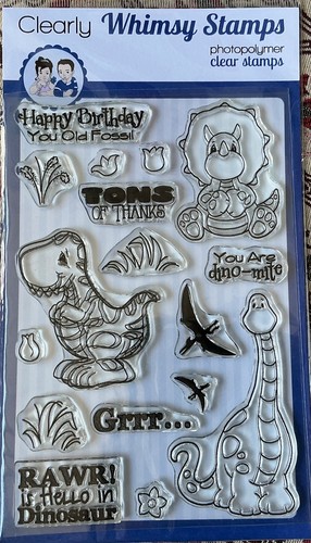 Whimsy stamps dinosaur friends - stamps,