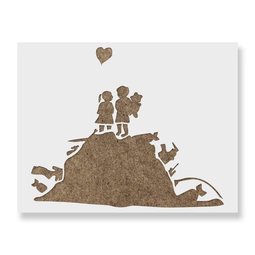 And them banksy - us, stencil