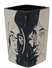 Burslem pottery beatles face - burslem,