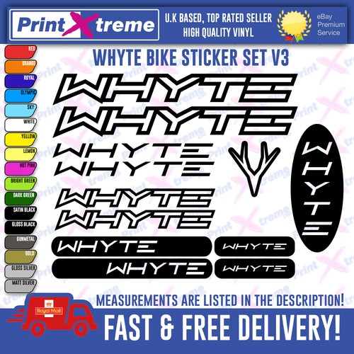 Whyte bike decal stickers - whyte,