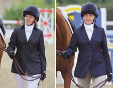 SHIRES SHOW JACKET LADIES HORSE RIDING JUMPING SHOWING DRESSAGE COMPETITION 