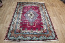 OLD HANDMADE PERSIAN WOOL RUG