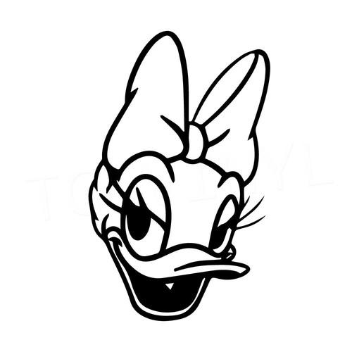 Daisy duck vinyl - 6", decal