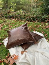 Brown Leather Cushion