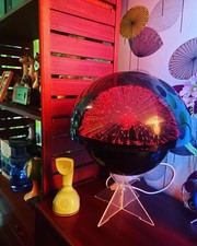 Vintage Crestworth Galaxy Colour Changing Fibre Optic Lamp, 1970s  Large