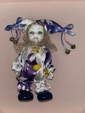 Vintage Harlequin Clown Jester