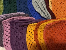 GRANNY SQUARES - 25 large