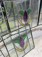 8x Reclaimed Stained Glass