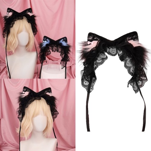 Lolitas headdress faux furs - headdress,