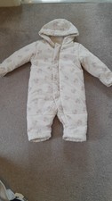 Girls Snow/pram Suit Cream