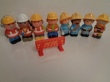 elc happyland builder and firemen figures