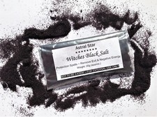 WITCHES BLACK SALT  Protection Banishing Negativity Spells Rituals Magick Pagan