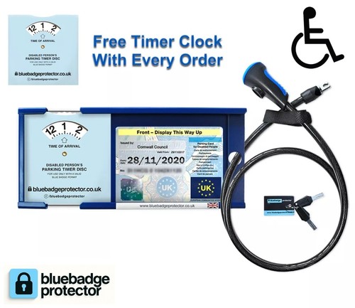 Blue badge double protector - badge,