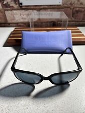 Vintage Bolle Sunglasses Irex Trg 100 Black Rims With Blue Lens Plus Soft Case