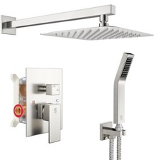 SR SUN RISE Shower Faucet Set Bathroom Square Rain Shower Head