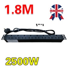 19" 8Way UK Mains Power