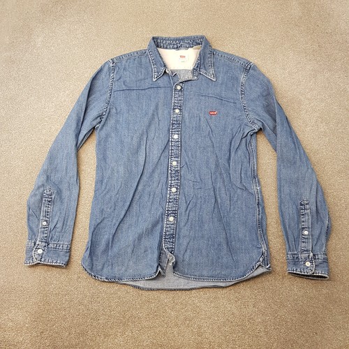 Levis mens shirt medium blue - shirt,