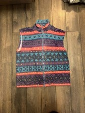 Vintage Aztec Fleece Gilet –