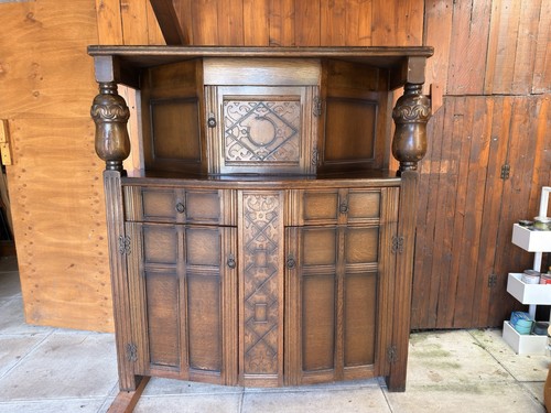Vintage carved court - court, cabinet