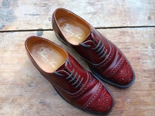LOAKE OBAN Mens Brogue Shoes Size UK6 Oxblood