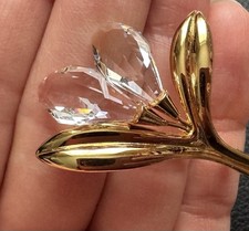 Genuine Swarovski Brooch, Gold