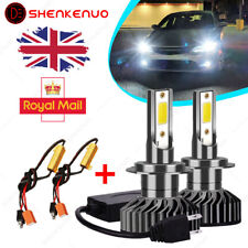 2X H7 LED Headlight Bulb + Canbus Error Free Resistor 6000K F2 For Audi A3 A4 A6
