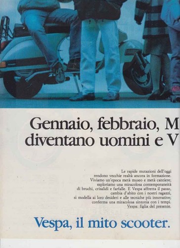 Advertising moto vespa - advertising,