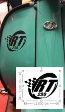 Lambretta Sticker RT230 Sticker SX GP TV LI Scooter Sticker Matt BLACK