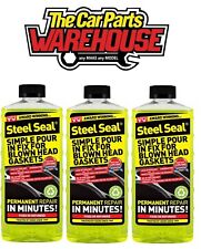 THREE STEEL SEAL (X3) FIXES BLOWN HEAD GASKET GUARANTEED CYLINDER HEAD STEELSEAL