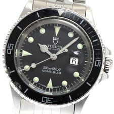 TUDOR Prince Oyster Date Mini Sub 73090 Date black Dial Auto Boy's Watch_917749