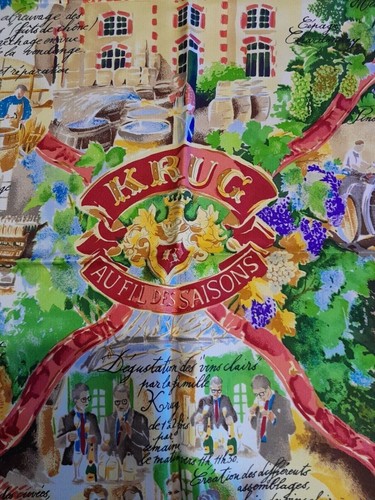Krug champagne 100 - silk, scarf
