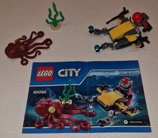 LEGO City 60090 Deep Sea Scuba Scooter Building Kit with Manual 100% Complete