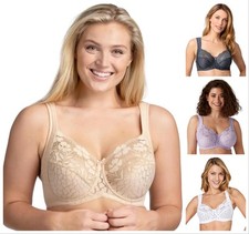 Miss Mary of Sweden Jacquard & Lace Bra Full Cup Padded Womens Lingerie 2166