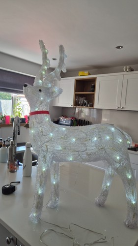 Christmas acrylic reindeer - christmas,