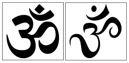 Buddhist aum stencils - buddhist,