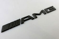 BLACK AMG BADGE EMBLEM C CL CLK SLK S SL 3M ADHESIVE MATTE STYLE