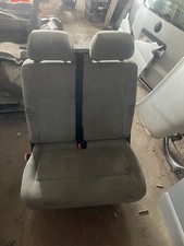VW T5 2009 2.5 Tdi Passenger Side Left Front Double Folding Seat Inca Fabric