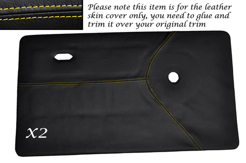 Yellow stitch front door - 2x,