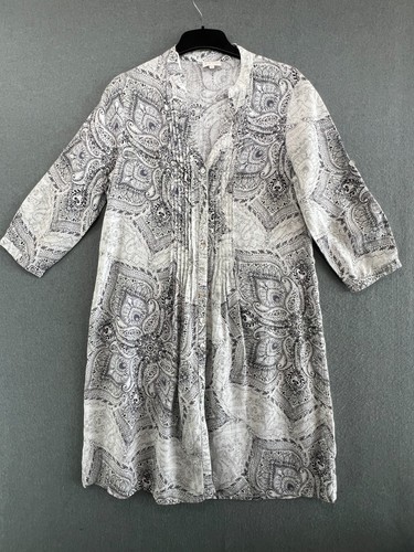 East linen dress - east, grey