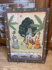 Hand painted indian mughal art - hand,