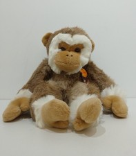 Vintage Toyland Monkey with Tags.  Soft Toy made in Israel. 21" long.
