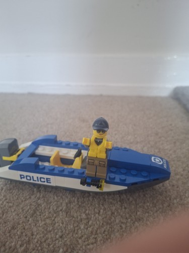 Lego city police boat - lego,