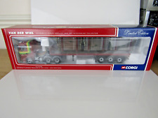 Corgi 1/50 SCANIA FLATBED TRAILER & LOG LOAD VAN DER WIEL CC12208 EXCELLENT COND