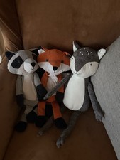 3 Plush Woodland Animal