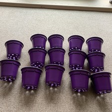 Plastic Purple Plant Pots -